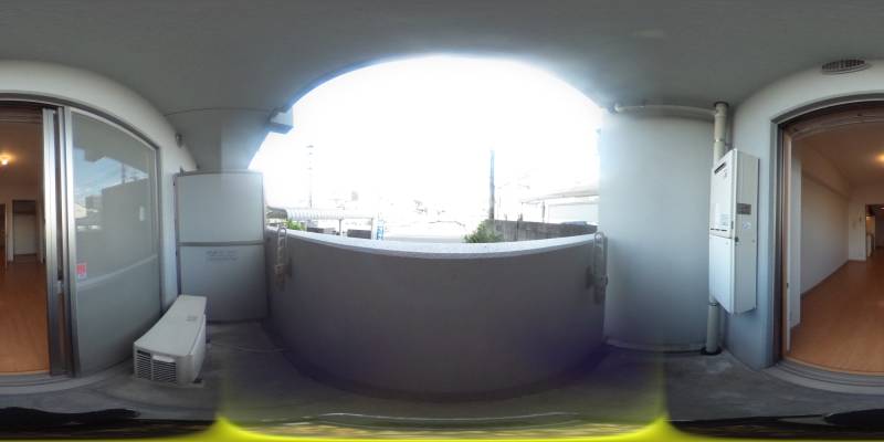 パノラマ画像バルコニー