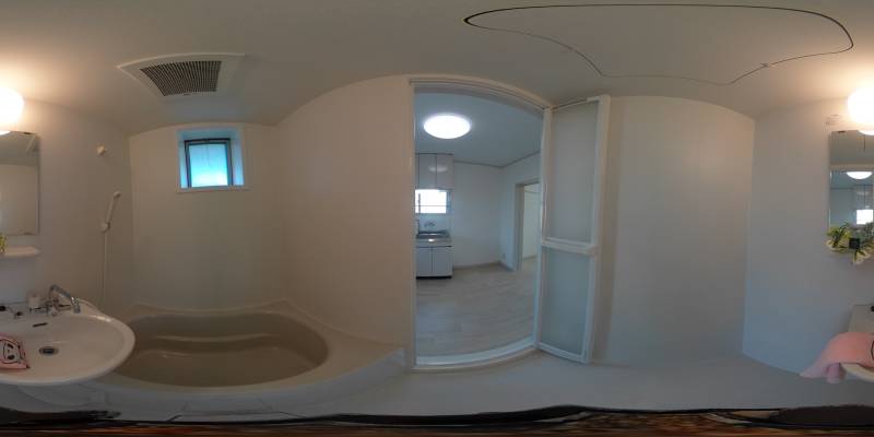 パノラマ画像バスルーム