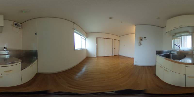 パノラマ画像キッチン