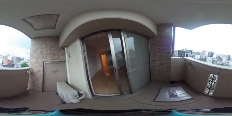 パノラマ画像バルコニー