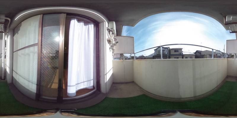 パノラマ画像バルコニー