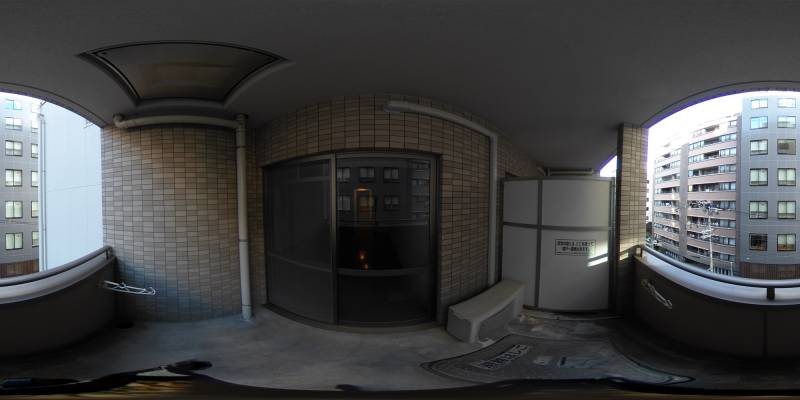 パノラマ画像バルコニー