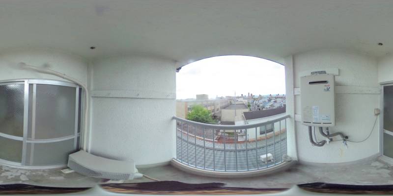 パノラマ画像バルコニー