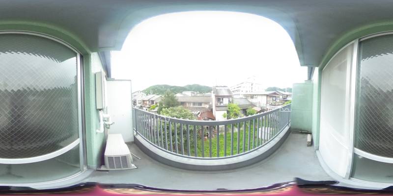パノラマ画像バルコニー