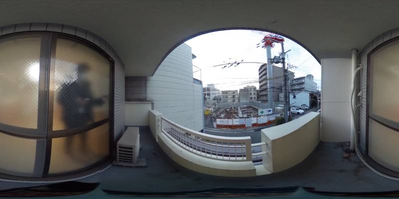 パノラマ画像バルコニー