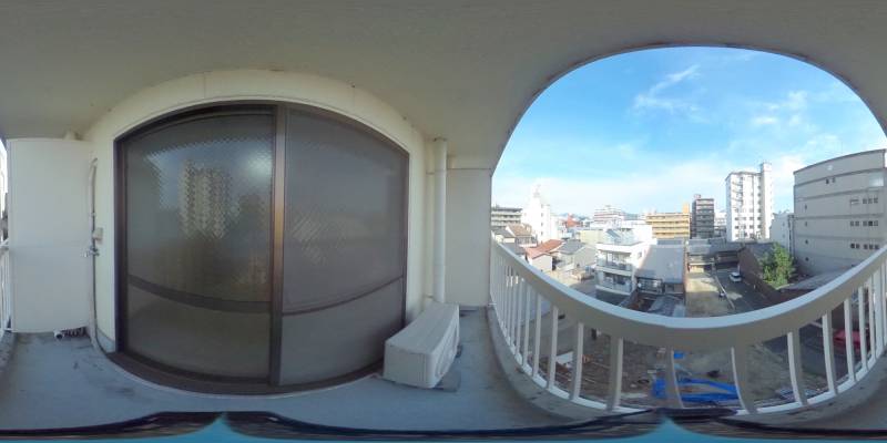 パノラマ画像バルコニー