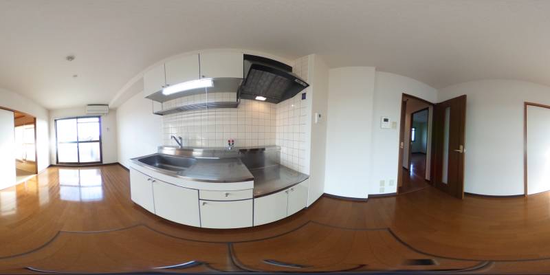 パノラマ画像キッチン