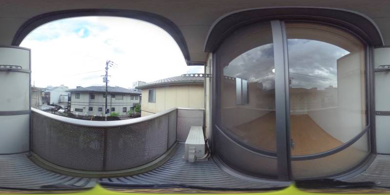 パノラマ画像バルコニー