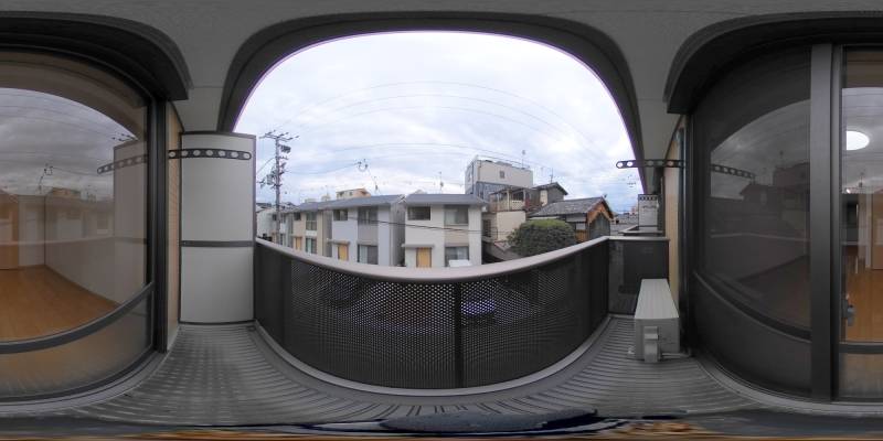 パノラマ画像バルコニー