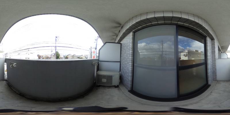 パノラマ画像バルコニー