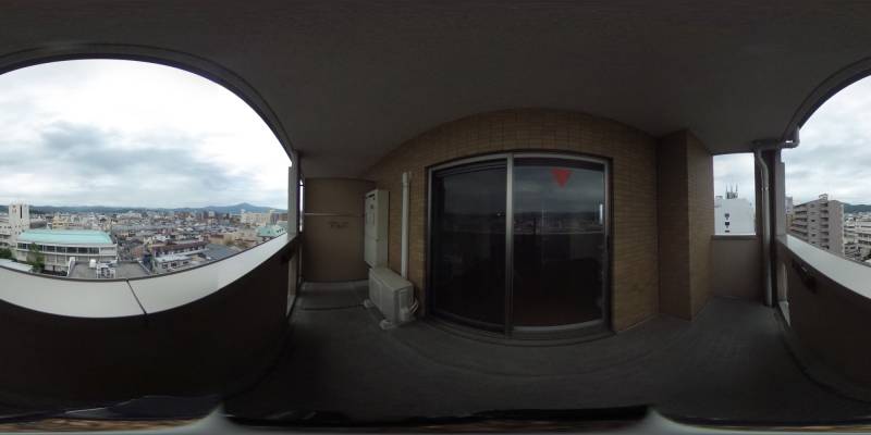 パノラマ画像バルコニー