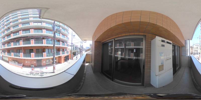 パノラマ画像バルコニー