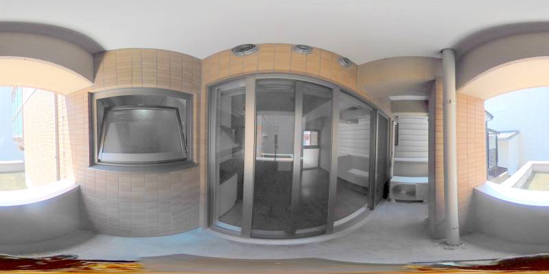 パノラマ画像バルコニー