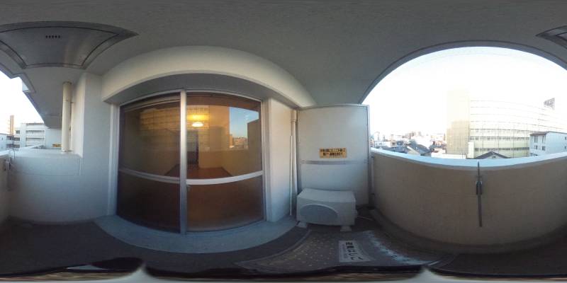 パノラマ画像バルコニー