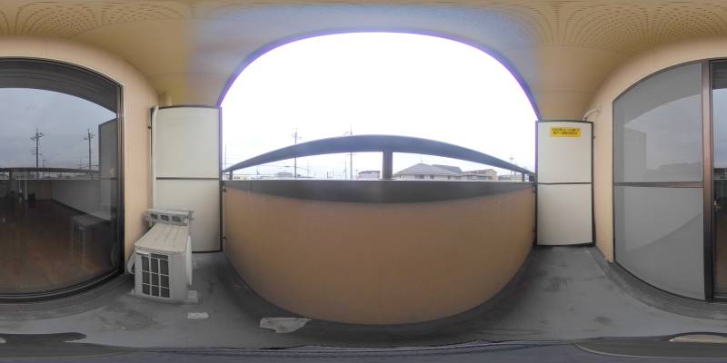 パノラマ画像バルコニー