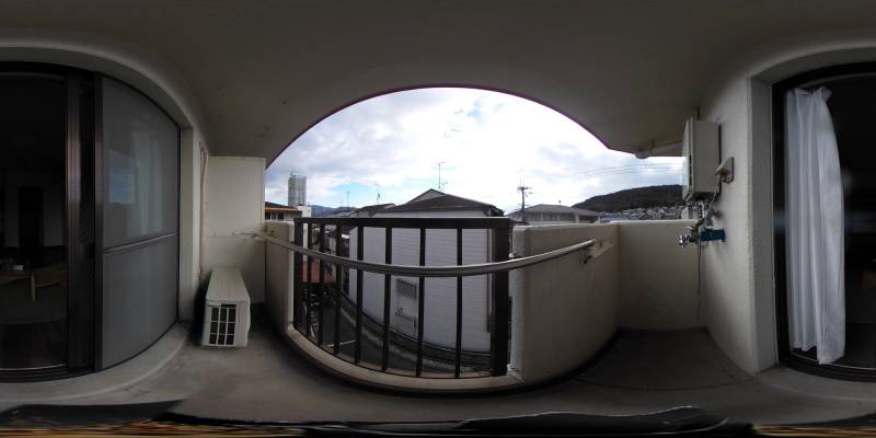 パノラマ画像バルコニー