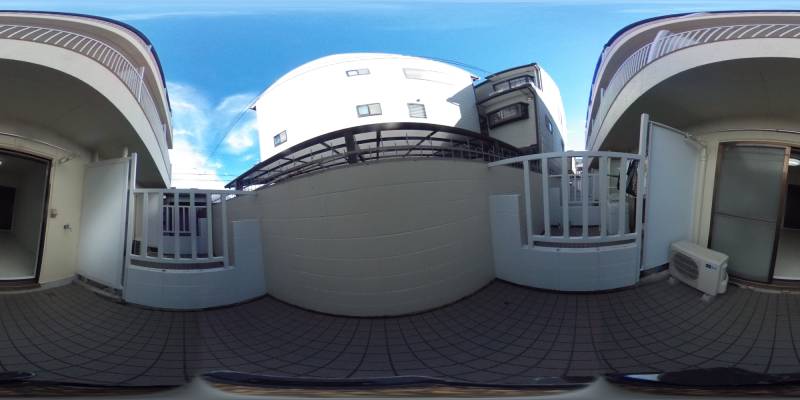 パノラマ画像バルコニー