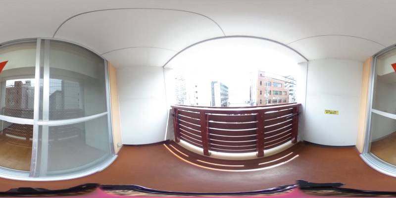 パノラマ画像バルコニー