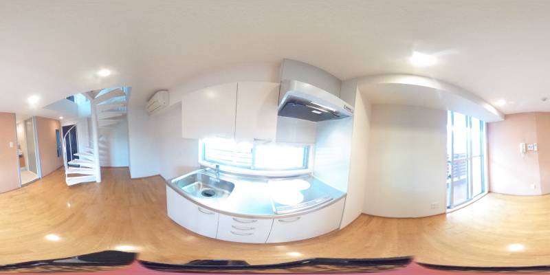 パノラマ画像キッチン
