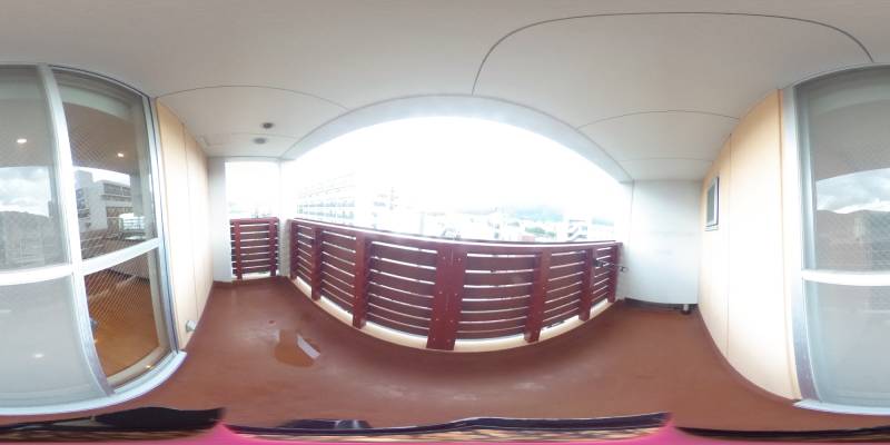 パノラマ画像バルコニー