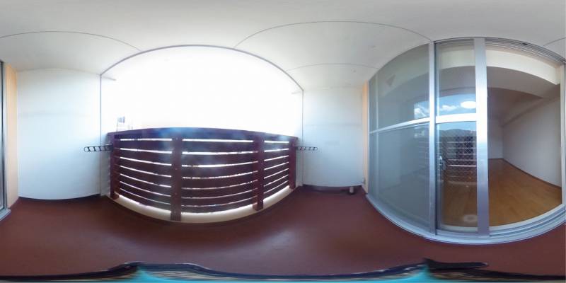 パノラマ画像バルコニー