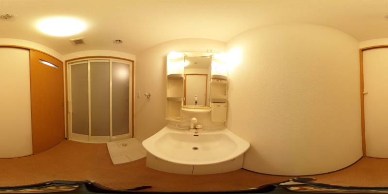 パノラマ画像洗面所