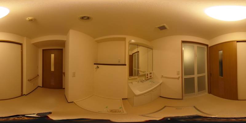 パノラマ画像洗面所