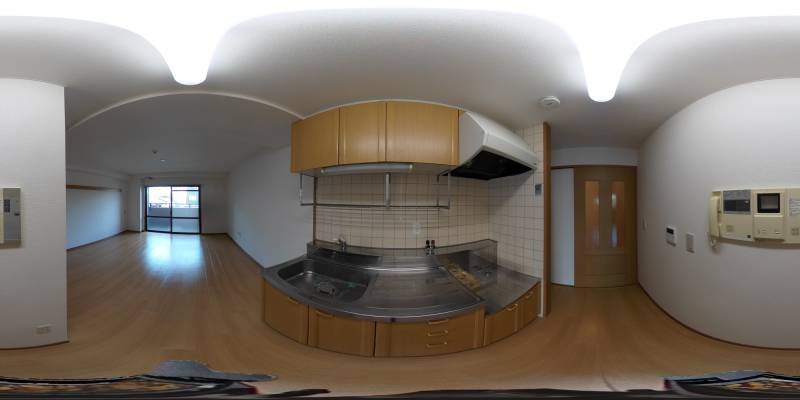 パノラマ画像キッチン