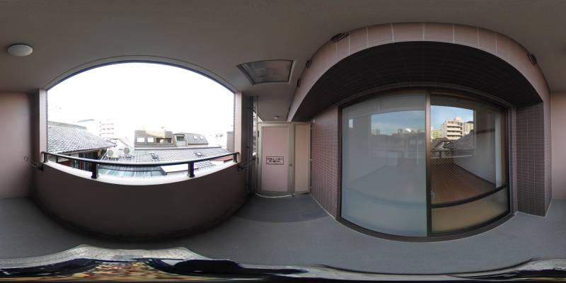 パノラマ画像バルコニー