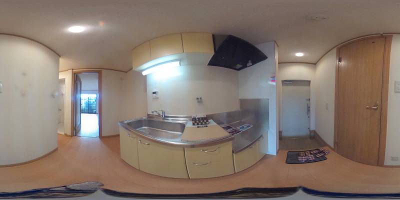 パノラマ画像キッチン