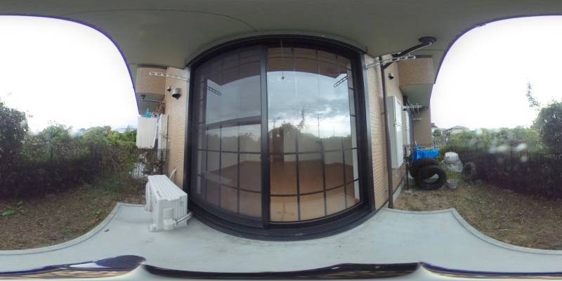 パノラマ画像庭