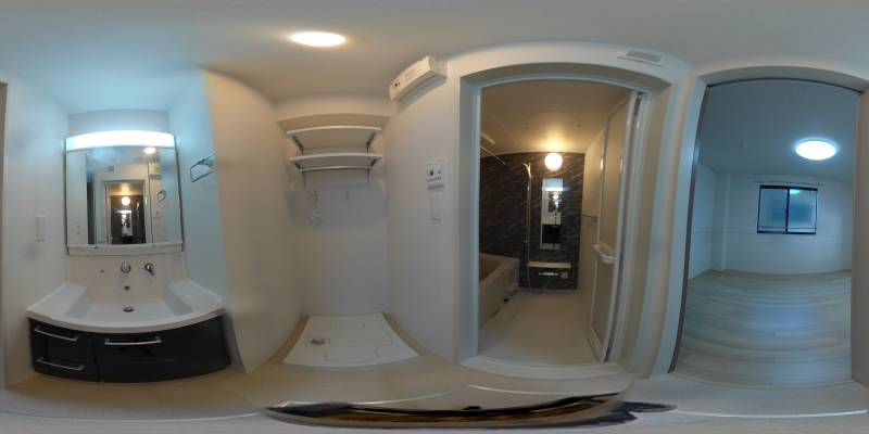 パノラマ画像洗面所