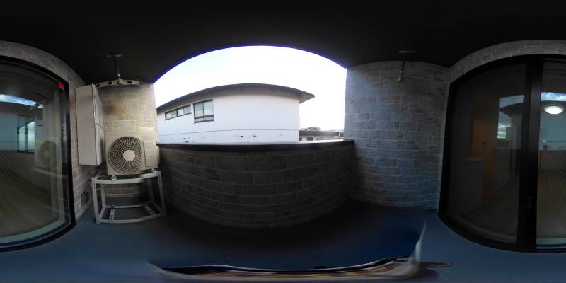 パノラマ画像バルコニー