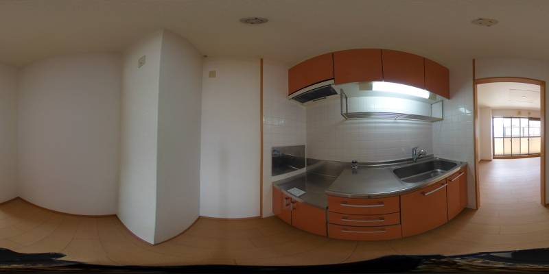 パノラマ画像キッチン