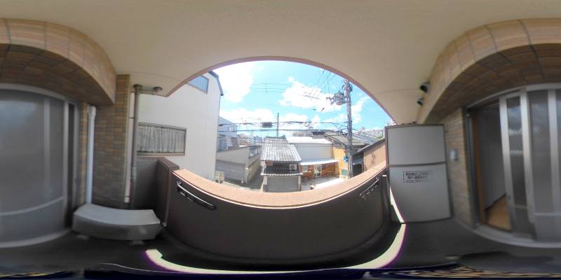 パノラマ画像バルコニー