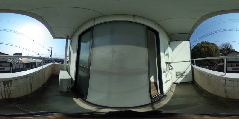 パノラマ画像バルコニー