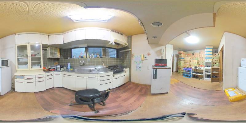 パノラマ画像キッチン