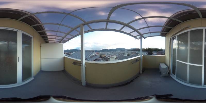 パノラマ画像バルコニー