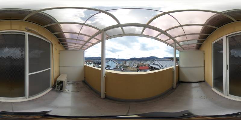 パノラマ画像バルコニー