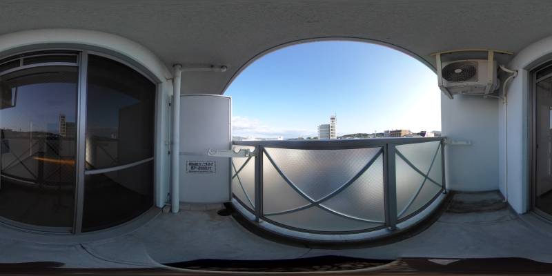 パノラマ画像バルコニー