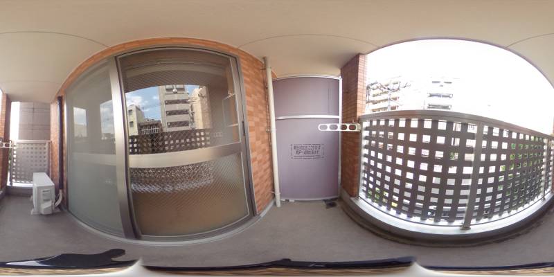 パノラマ画像バルコニー