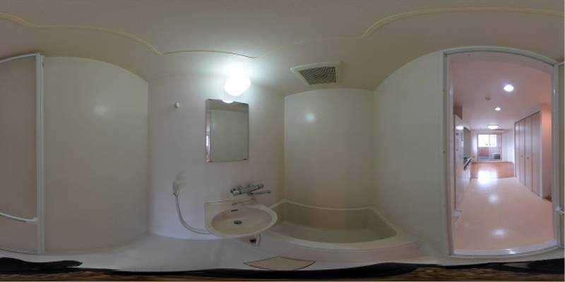 パノラマ画像バスルーム