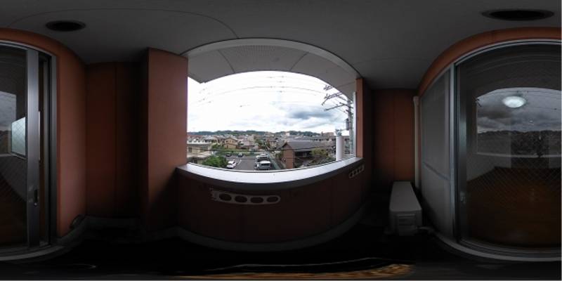 パノラマ画像バルコニー