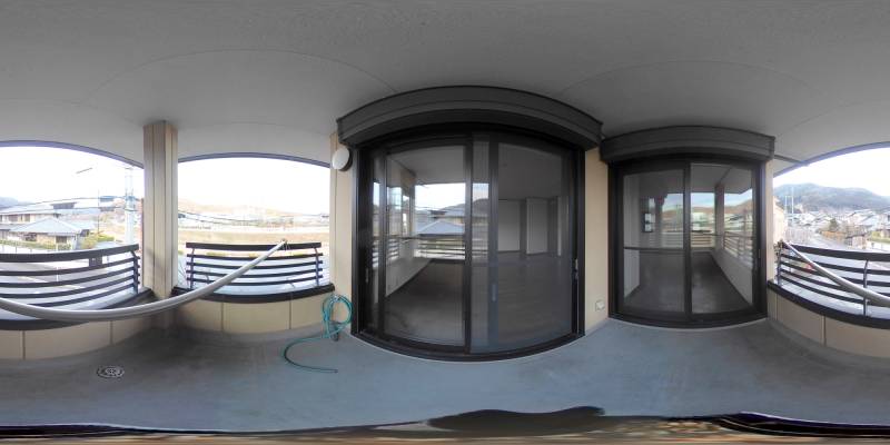 パノラマ画像バルコニー