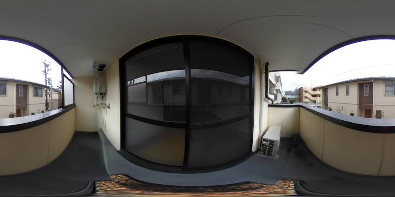 パノラマ画像バルコニー