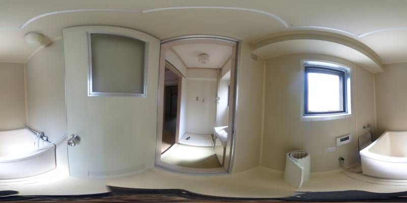 パノラマ画像バスルーム