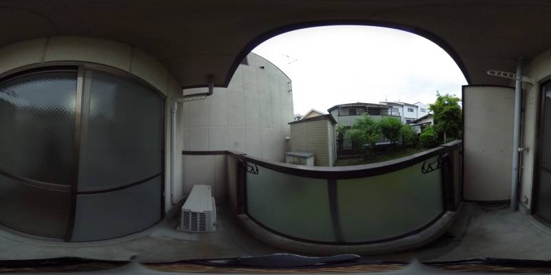 パノラマ画像バルコニー