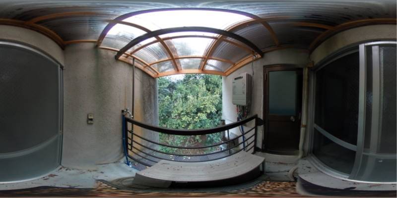 パノラマ画像バルコニー