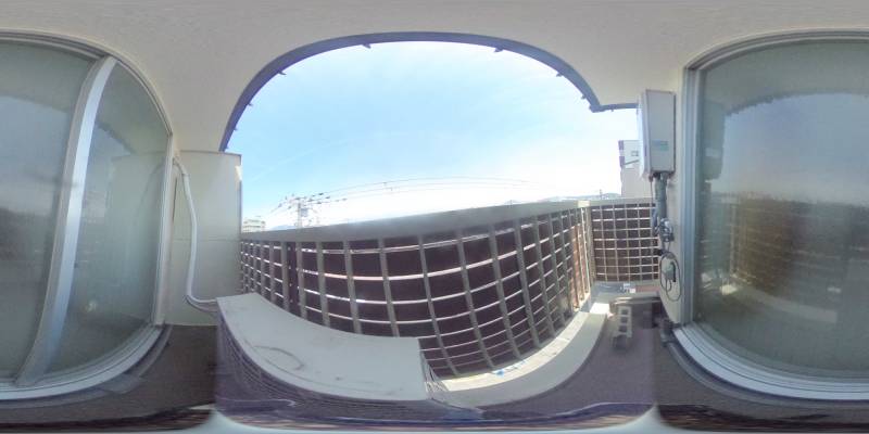 パノラマ画像バルコニー