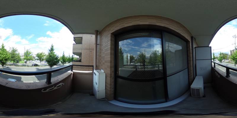 パノラマ画像バルコニー